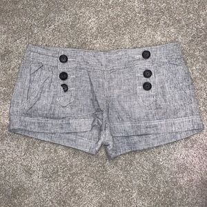 Short gray sailor shorts